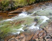 A close up of a stream on Skye.
